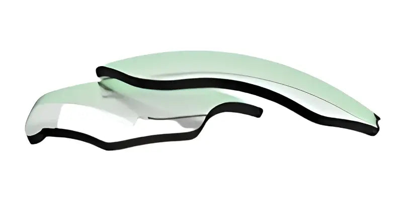The RE Ranger Phoenix Sport Lens by RE Ranger features abstract, layered curved glass shapes with dark edges on white, symbolizing the precision and clarity essential for hunting or indoor shooting with sharp, focused vision. The RE Ranger Phoenix Sport Lens by RE Ranger features abstract, layered curved glass shapes with dark edges on white, symbolizing the precision and clarity essential for hunting or indoor shooting with sharp, focused vision.