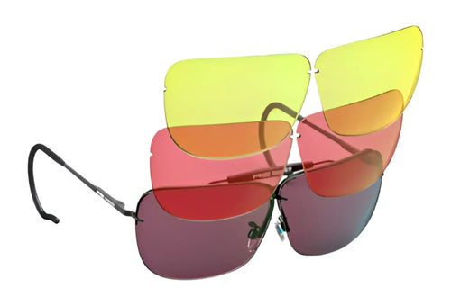 RE Ranger RIACT A.I. Classic Shooting Sunglasses / Size 68 / Matte Black Classic & RIACT A.I. Bright Light, Mid-Light, & Low Lightes / Size Cable 150mm