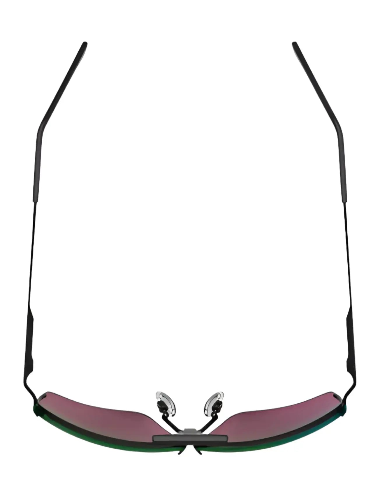 The RE Ranger RIACT A.I. Edge Shooting Sunglasses by RE Ranger feature a sleek black design with a single curved, tinted RIACT A.I. lens and thin metal arms, shown from the front. The RE Ranger RIACT A.I. Edge Shooting Sunglasses by RE Ranger feature a sleek black design with a single curved, tinted RIACT A.I. lens and thin metal arms, shown from the front.