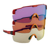 RE Ranger SuperShot Shooting Glasses / Crimson Supershot & HD Medium Gold, Dark Purple Frost & Max Light Flash Lenses