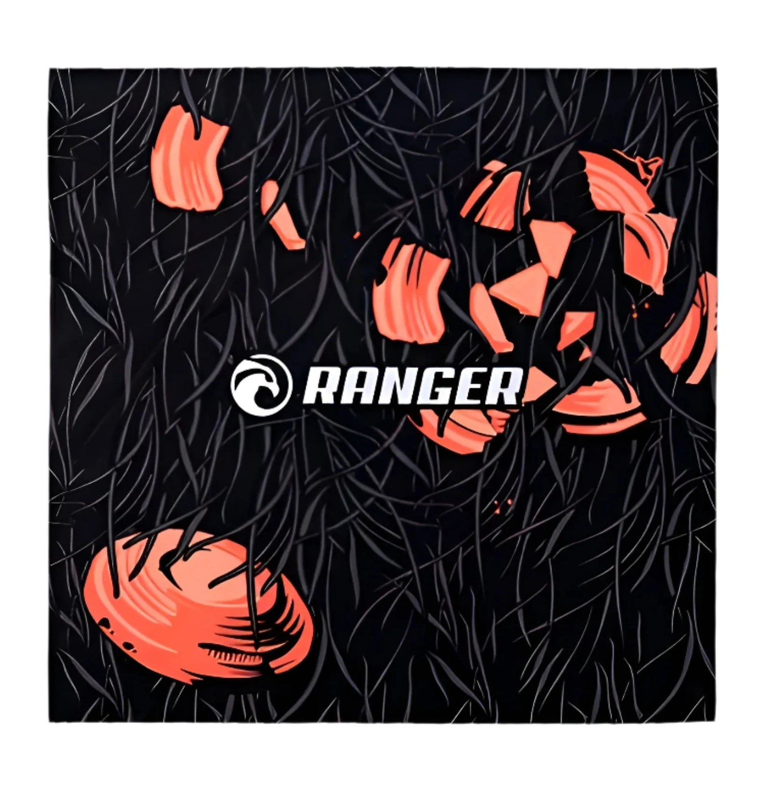 RE Ranger SuperShot Shooting Glasses by RE Ranger feature an abstract black and orange pattern with "RANGER" and a wave logo at the center, plus a magnetic interchangeable frame for added versatility. RE Ranger SuperShot Shooting Glasses by RE Ranger feature an abstract black and orange pattern with "RANGER" and a wave logo at the center, plus a magnetic interchangeable frame for added versatility.