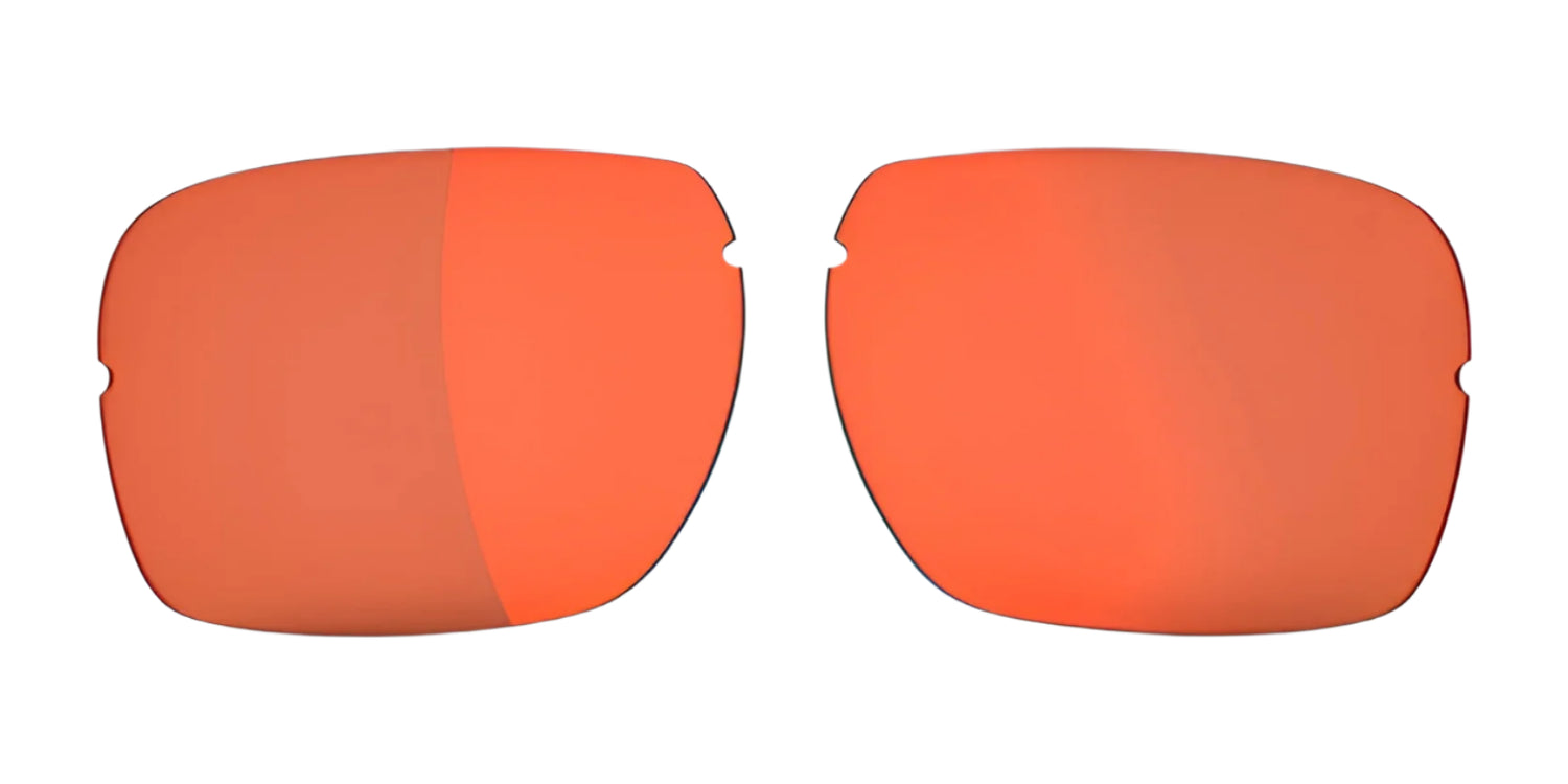 Two orange-tinted, rectangular RE Ranger XLW Lenses for sunglasses, designed to fit XLW frames by RE Ranger, displayed on a white background. Two orange-tinted, rectangular RE Ranger XLW Lenses for sunglasses, designed to fit XLW frames by RE Ranger, displayed on a white background.