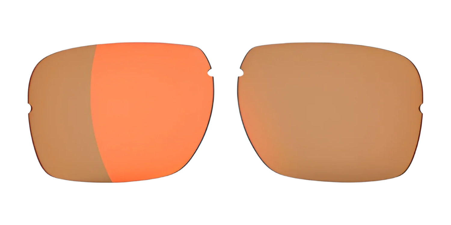 RE Ranger XLW Lens: Two brown-tinted lenses for XLW frames, one partially shaded orange, shown on a white background. Brand: RE Ranger. RE Ranger XLW Lens: Two brown-tinted lenses for XLW frames, one partially shaded orange, shown on a white background. Brand: RE Ranger.