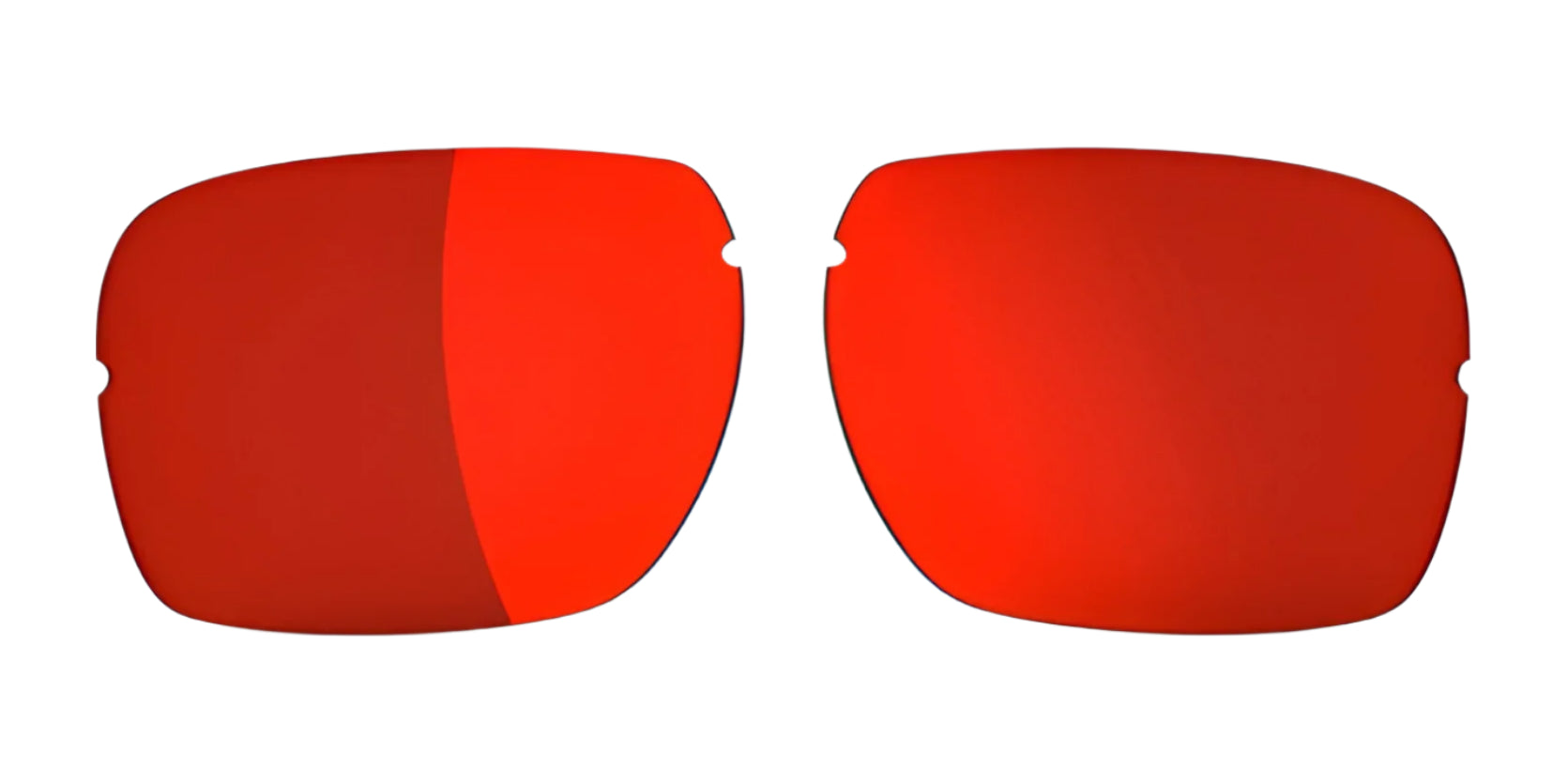Two RE Ranger XLW red-tinted rectangular lenses are shown on a white background. Two RE Ranger XLW red-tinted rectangular lenses are shown on a white background.