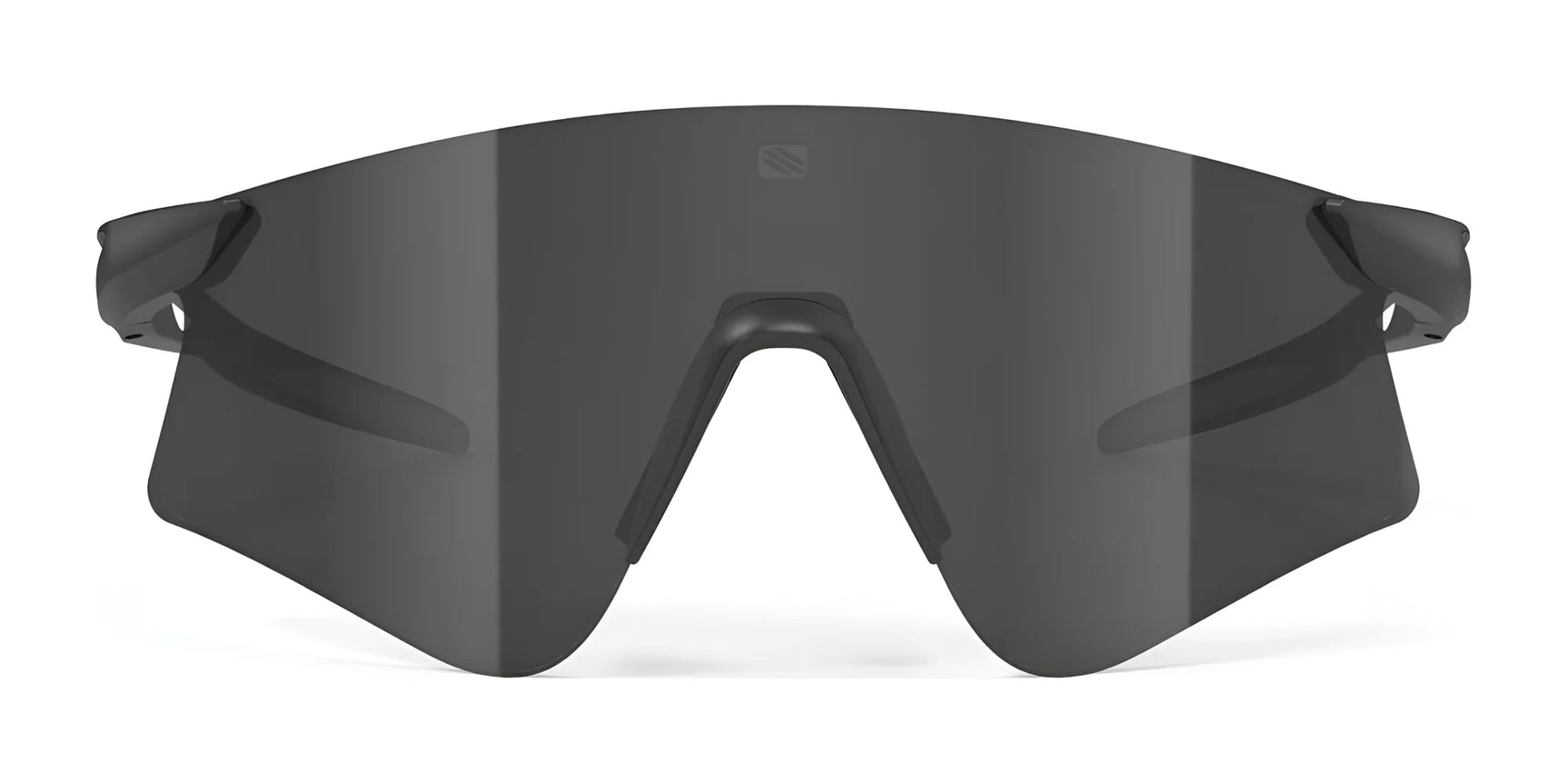 Rudy Project Astral Sunglasses | Size 147: Black sports shades with a single wraparound lens, frameless front design, and UV protection. Rudy Project Astral Sunglasses | Size 147: Black sports shades with a single wraparound lens, frameless front design, and UV protection.