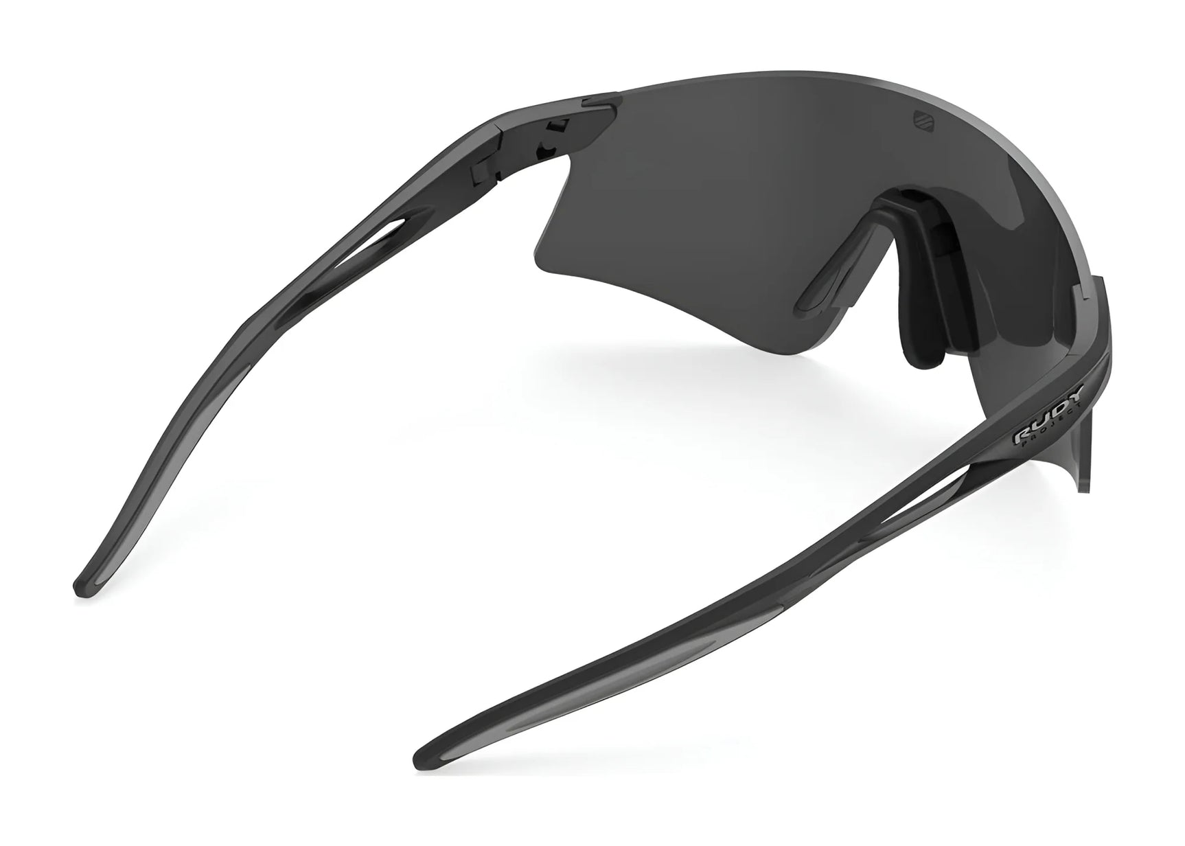 The Rudy Project Astral Sunglasses | Size 147 feature a sleek black design with a single curved lens and thin arms, shown from the back. Enjoy UV protection from Rudy Project for safe, stylish outdoor activities. The Rudy Project Astral Sunglasses | Size 147 feature a sleek black design with a single curved lens and thin arms, shown from the back. Enjoy UV protection from Rudy Project for safe, stylish outdoor activities.