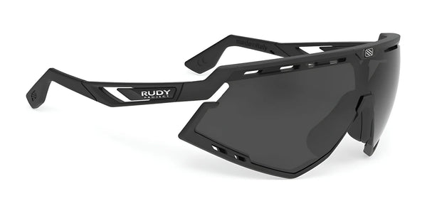 Rudy Project Defender Sunglasses | Size 141 / Matte Black w/ Black Bumpers / Smoke Black VLT 11.0%