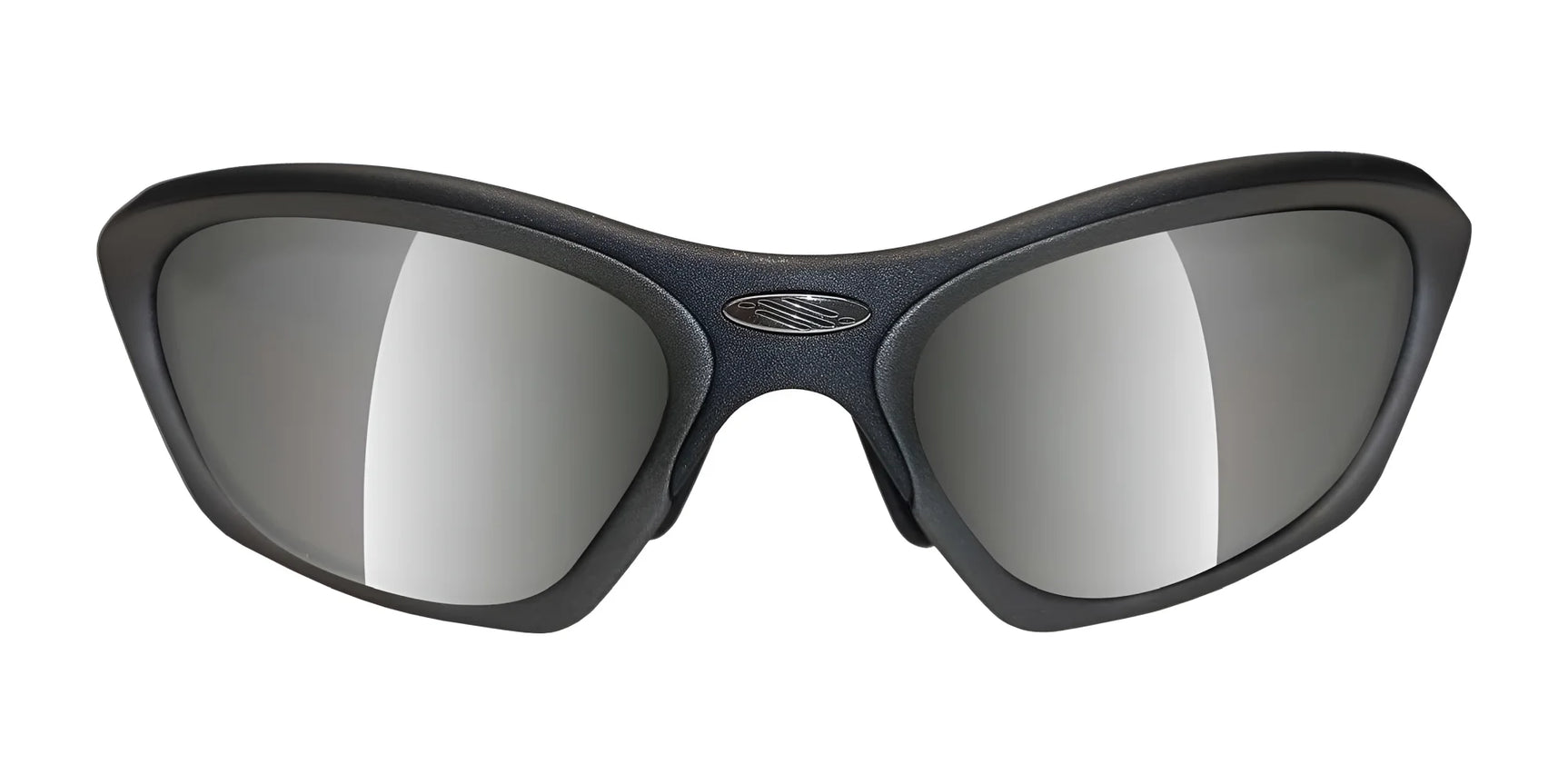 The Rudy Project Horus Sunglasses | Size 58 feature black wraparound frames, wide mirrored lenses, a small oval logo at the nose bridge, and adjustable temples for a secure fit. The Rudy Project Horus Sunglasses | Size 58 feature black wraparound frames, wide mirrored lenses, a small oval logo at the nose bridge, and adjustable temples for a secure fit.