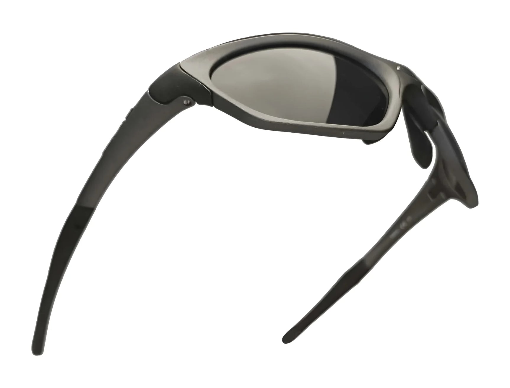 Rudy Project Horus Sunglasses | Size 58 by Rudy Project in black with dark lenses, adjustable temples, and an angled view showcasing the arms and frame against a white background. Rudy Project Horus Sunglasses | Size 58 by Rudy Project in black with dark lenses, adjustable temples, and an angled view showcasing the arms and frame against a white background.