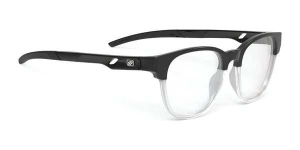 Rudy Project Iridis 65 Eyeglasses | Size 55 / Crystal Ash Black Gloss