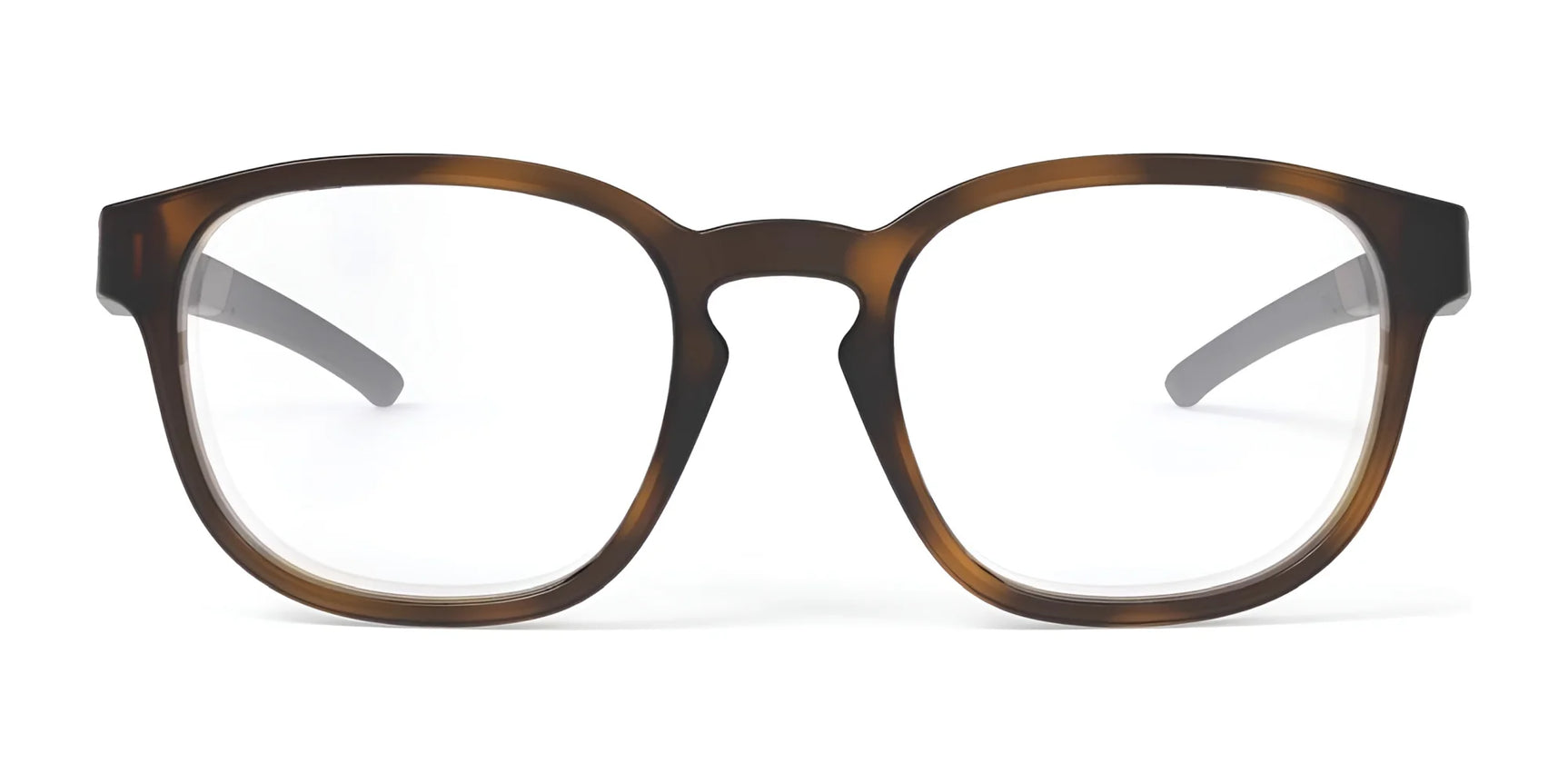 Rudy Project Iridis 66 Eyeglasses in brown, rectangular design with clear lenses and lightweight Grilamid frame, size 51—ideal for sports and daily wear. Brand: Rudy Project. Displayed on a white background. Rudy Project Iridis 66 Eyeglasses in brown, rectangular design with clear lenses and lightweight Grilamid frame, size 51—ideal for sports and daily wear. Brand: Rudy Project. Displayed on a white background.