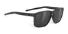 Rudy Project Overlap Sunglasses | Size 58 / Black Gloss / Smoke Black VLT 11.0%