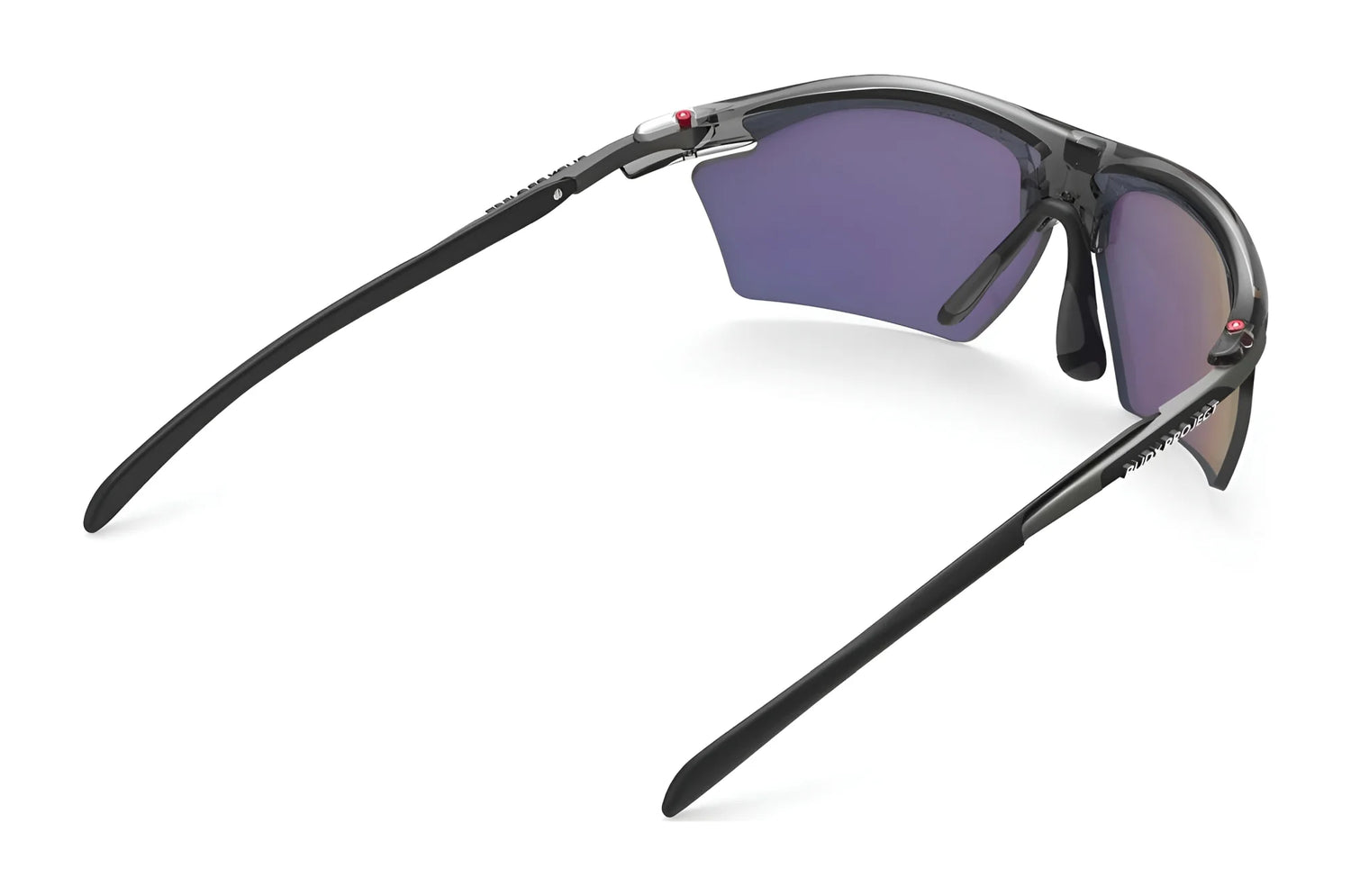 The Rudy Project Rydon Slim Sunglasses feature a sleek black frame with purple-tinted lenses, offering UV protection and an optimal view for outdoor adventures. The Rudy Project Rydon Slim Sunglasses feature a sleek black frame with purple-tinted lenses, offering UV protection and an optimal view for outdoor adventures.