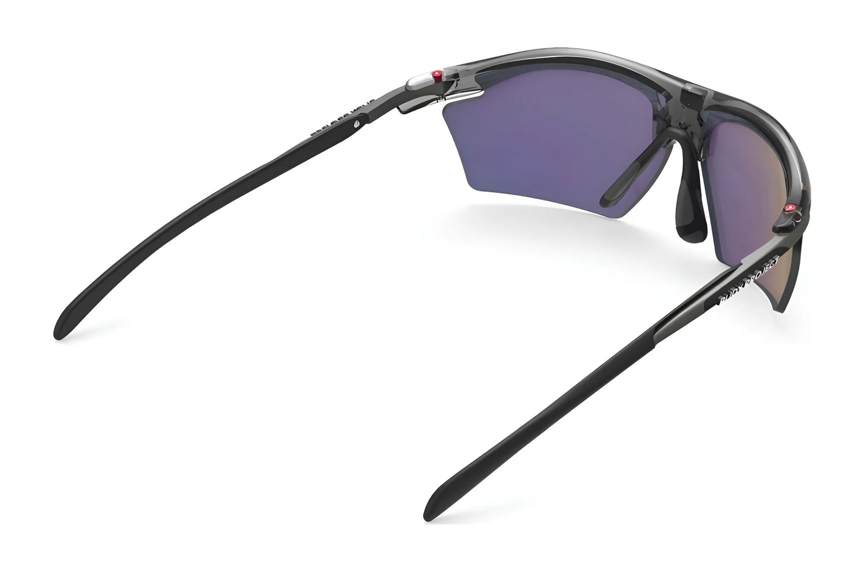The Rudy Project Rydon Slim Sunglasses feature a sleek black frame with purple-tinted lenses, offering UV protection and an optimal view for outdoor adventures. The Rudy Project Rydon Slim Sunglasses feature a sleek black frame with purple-tinted lenses, offering UV protection and an optimal view for outdoor adventures.