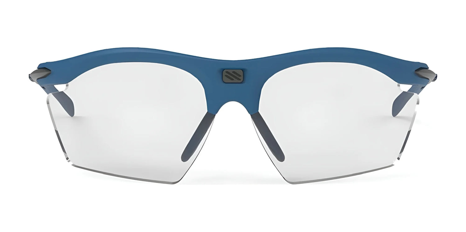 The Rudy Project Rydon Slim Sunglasses are blue-rimmed and sport a sleek design with clear lenses featuring UV protection, safeguarding your eyes during any adventure. The Rudy Project Rydon Slim Sunglasses are blue-rimmed and sport a sleek design with clear lenses featuring UV protection, safeguarding your eyes during any adventure.