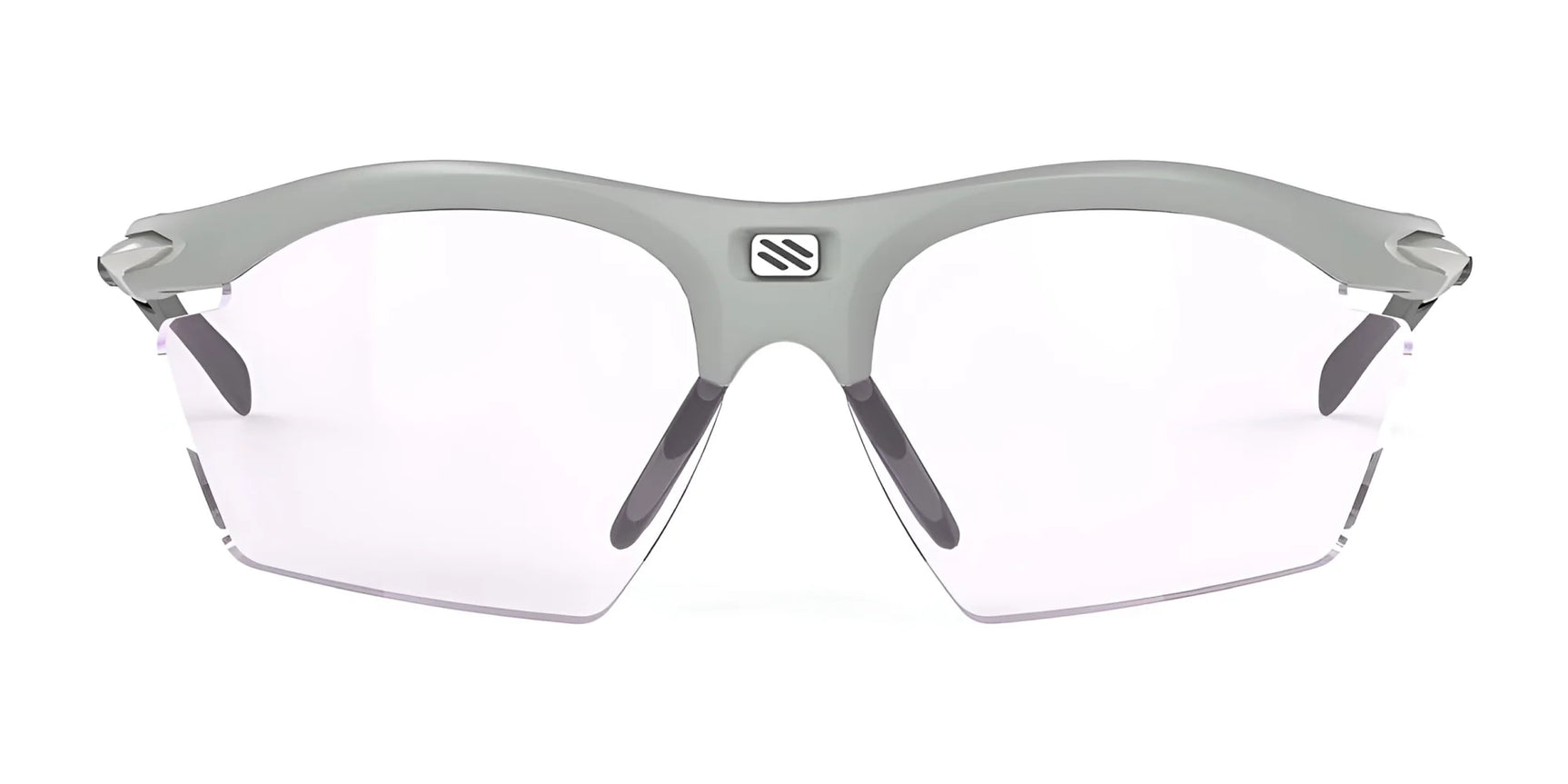 Rudy Project Rydon Slim Sunglasses offer a sleek design with gray frames, clear lenses, and UV protection. Rudy Project Rydon Slim Sunglasses offer a sleek design with gray frames, clear lenses, and UV protection.