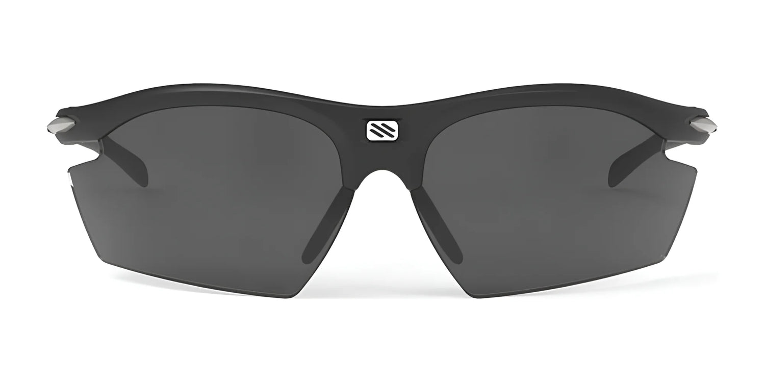 The Rudy Project Rydon Sunglasses by Rudy Project feature black semi-rimless frames, dark lenses, and adjustable anti-slip nosepads for a secure fit. Designed for active use, they support interchangeable lenses for versatile performance. The Rudy Project Rydon Sunglasses by Rudy Project feature black semi-rimless frames, dark lenses, and adjustable anti-slip nosepads for a secure fit. Designed for active use, they support interchangeable lenses for versatile performance.