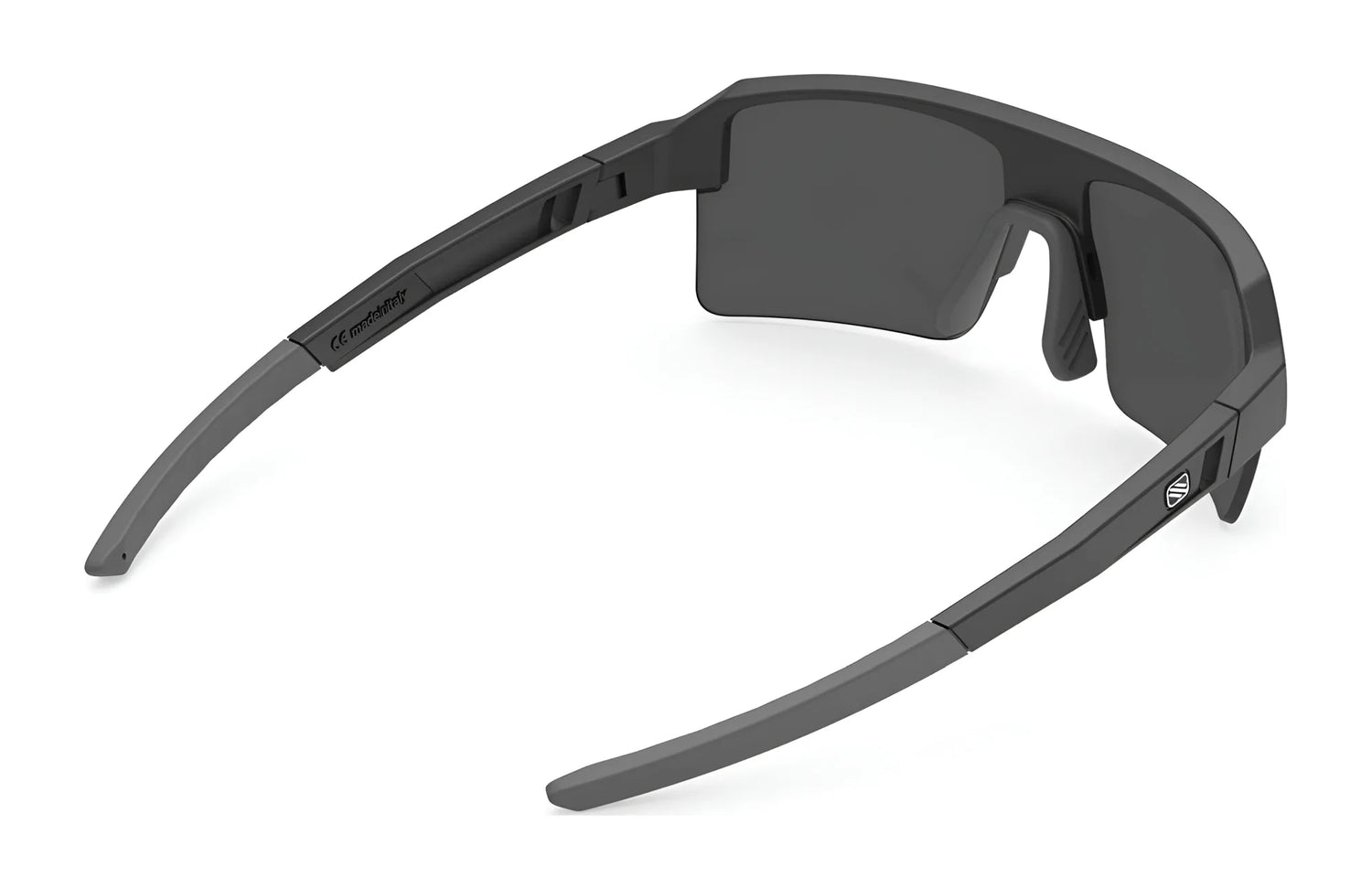 Rudy Project Sirius Sunglasses | Size 50 by Rudy Project feature black wraparound design, thick arms, and rectangular lenses, offering reliable UV protection and enhanced eye safety from back and side views. Rudy Project Sirius Sunglasses | Size 50 by Rudy Project feature black wraparound design, thick arms, and rectangular lenses, offering reliable UV protection and enhanced eye safety from back and side views.