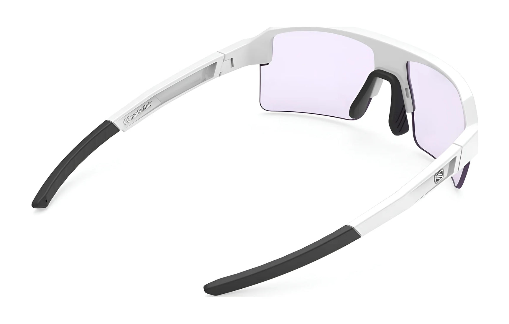 The Rudy Project Sirius Sunglasses | Size 50, by Rudy Project, feature a sustainable white and black frame, stylish prescription eyewear design, and reliable UV protection. The Rudy Project Sirius Sunglasses | Size 50, by Rudy Project, feature a sustainable white and black frame, stylish prescription eyewear design, and reliable UV protection.