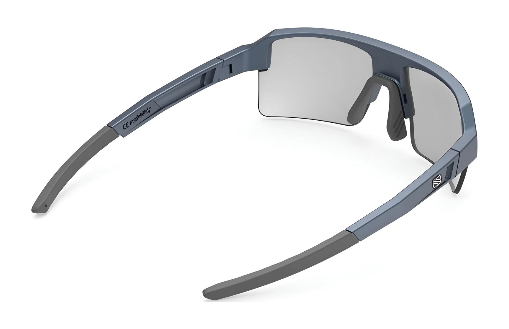Rudy Project Sirius Sunglasses | Size 50 by Rudy Project feature rectangular lenses, thick arms, and UV protection, shown from an angled rear view. Rudy Project Sirius Sunglasses | Size 50 by Rudy Project feature rectangular lenses, thick arms, and UV protection, shown from an angled rear view.