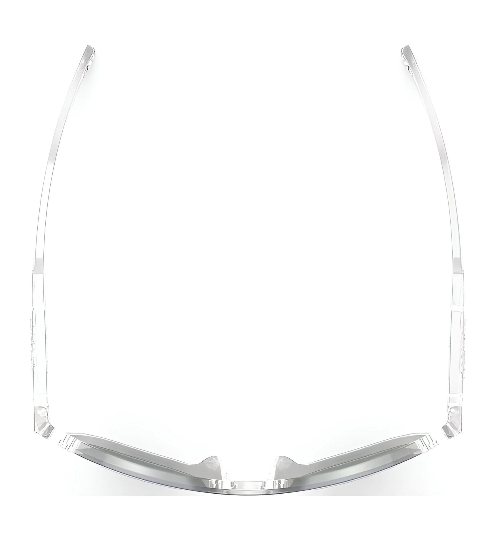 Rudy Project Soundshield Sunglasses in size 126—clear, frameless safety glasses with transparent arms by Rudy Project—are ideal for an active lifestyle and shown on a white background. Rudy Project Soundshield Sunglasses in size 126—clear, frameless safety glasses with transparent arms by Rudy Project—are ideal for an active lifestyle and shown on a white background.