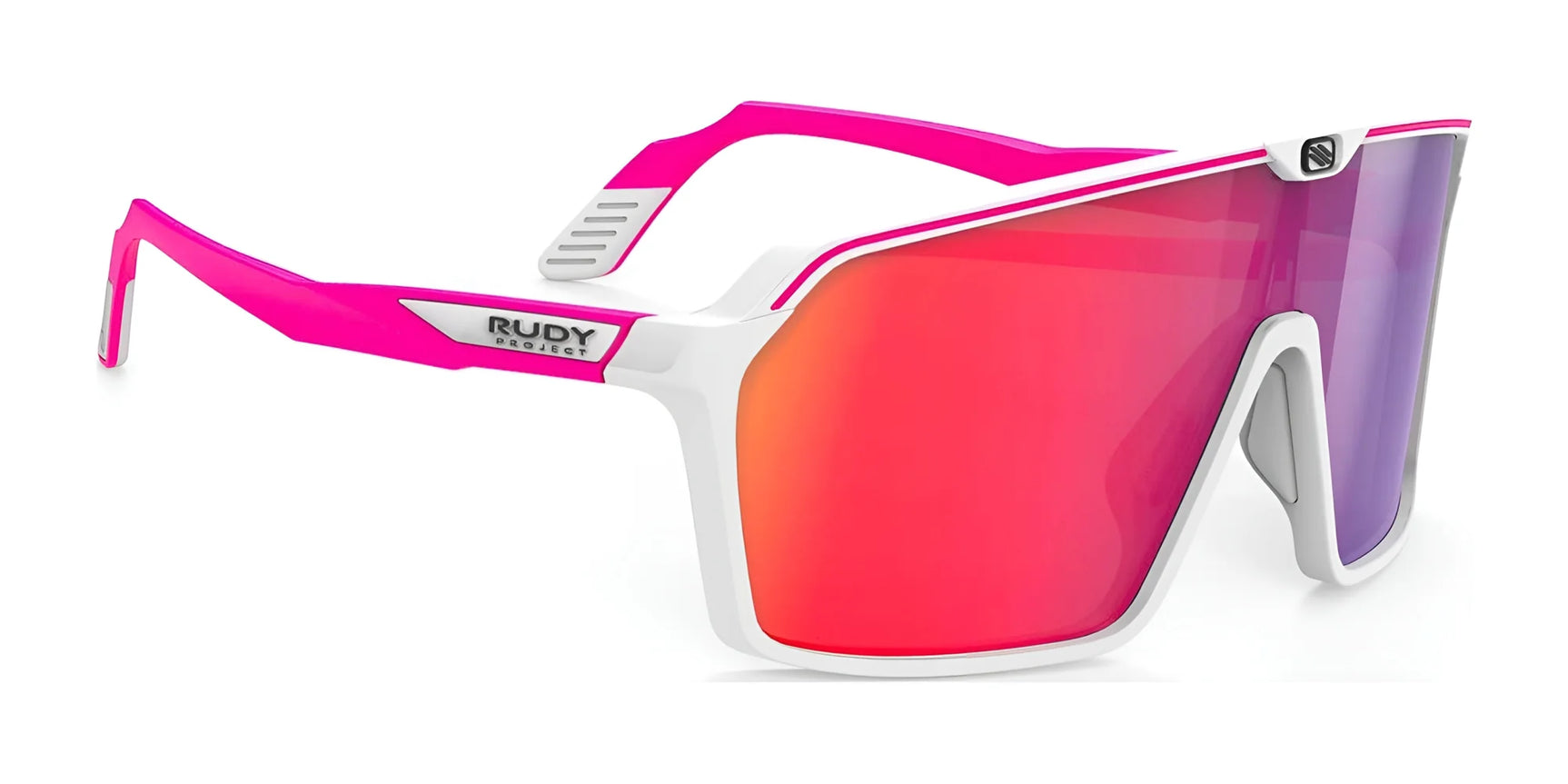 Rudy Project Spinshield Sunglasses Multilaser Red / White & Pink Fluo Matte Rudy Project Spinshield Sunglasses Multilaser Red / White & Pink Fluo Matte