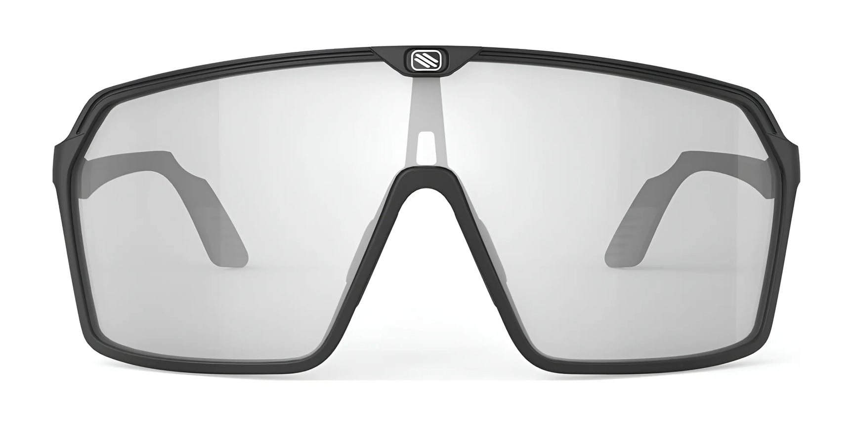 The Rudy Project Spinshield Sunglasses | Size 147 feature a large, frameless design with gray lenses and a black top rim—perfect for eye protection during intense rides or runs. The Rudy Project Spinshield Sunglasses | Size 147 feature a large, frameless design with gray lenses and a black top rim—perfect for eye protection during intense rides or runs.