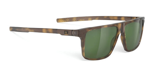 Rudy Project Stellar Sunglasses / Size 52 / Demi Brown Gloss / Green VLT 11.0%