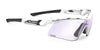 Rudy Project Tralyx Plus Slim Sunglasses | Size 128 / Slim White Gloss / ImpactX Photochromic 2 Laser Purple VLT 8.0-48.0%