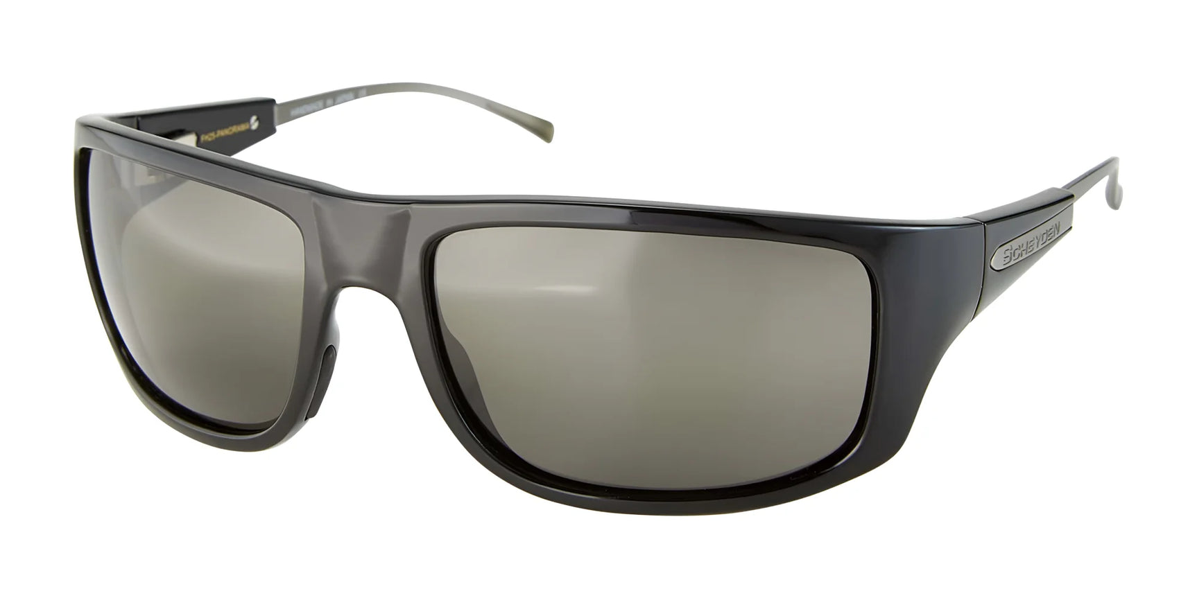Scheyden PANORAMA Sunglasses, Size 64, offer wide-frame black wraparound design with reflective lenses for extensive coverage and ultimate protection. Scheyden PANORAMA Sunglasses, Size 64, offer wide-frame black wraparound design with reflective lenses for extensive coverage and ultimate protection.