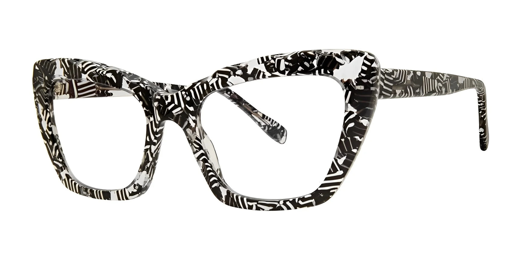 SCOJO CARMINE ST Eyeglasses Black And White Thread SCOJO CARMINE ST Eyeglasses Black And White Thread