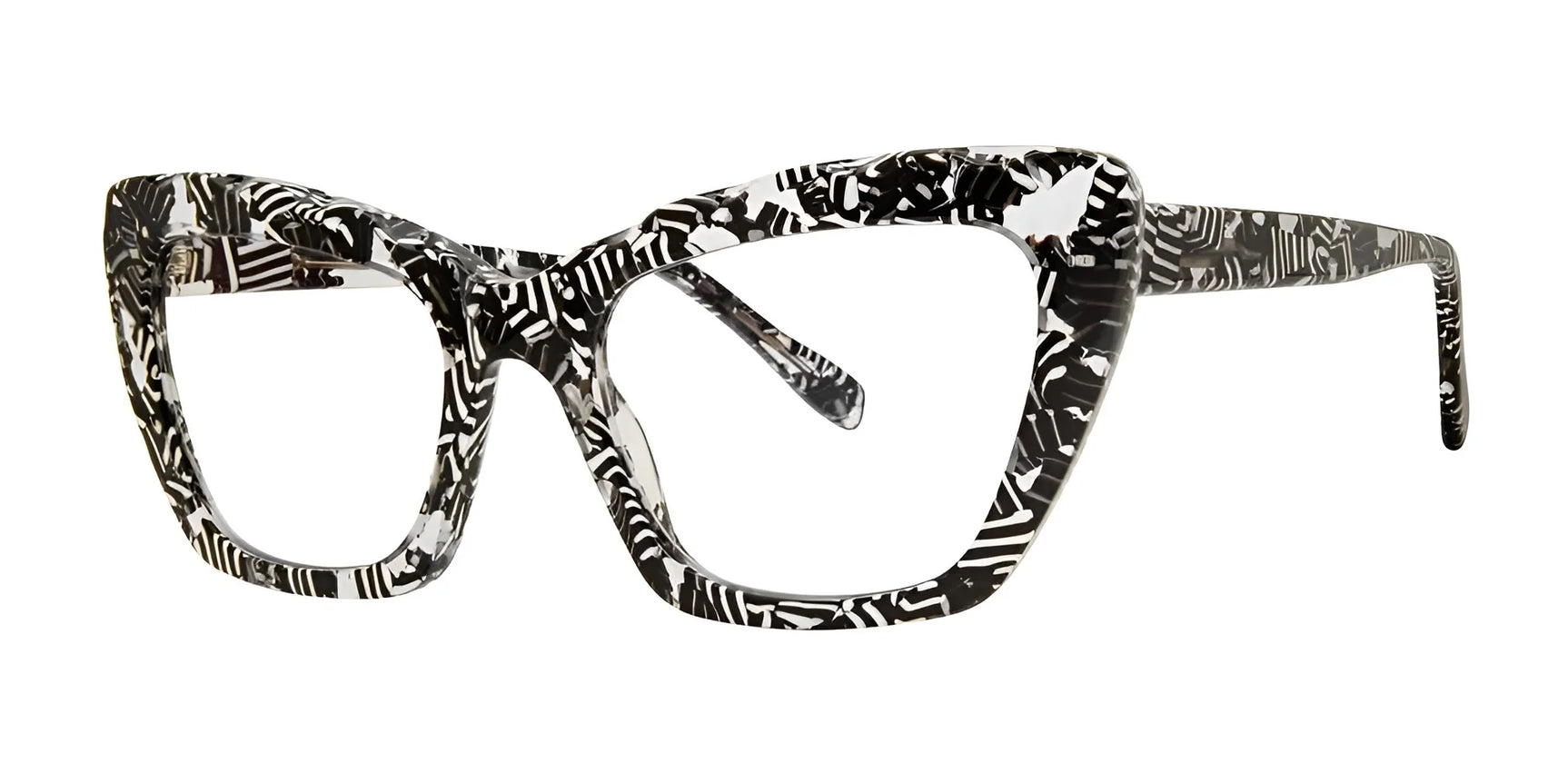 SCOJO CARMINE ST. Eyeglasses Black And White Thread SCOJO CARMINE ST. Eyeglasses Black And White Thread