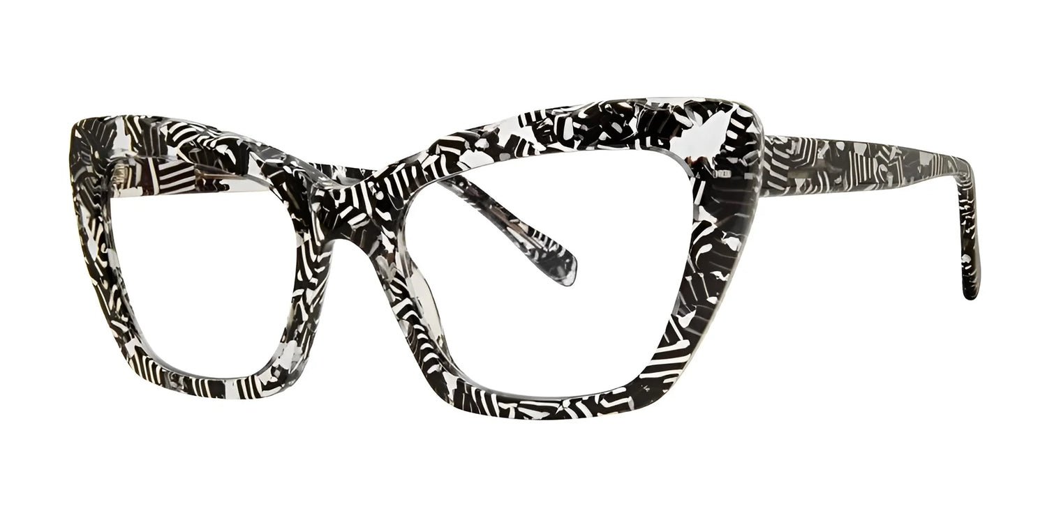 SCOJO CARMINE ST. Eyeglasses Black And White Thread SCOJO CARMINE ST. Eyeglasses Black And White Thread