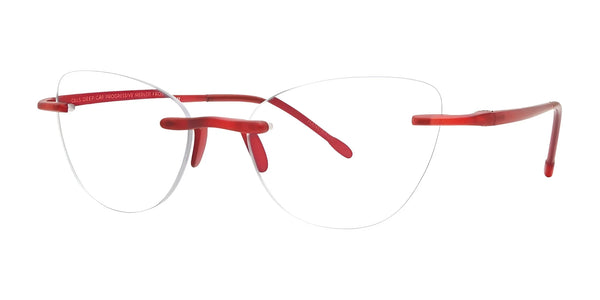 SCOJO DEEP CAT PROGRE Eyeglasses | Size 52 / Merlot Frost / +1.00