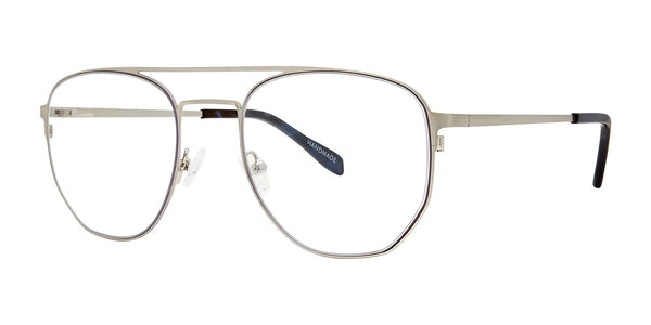 SCOJO FEDERAL PLAZA Eyeglasses | Size 52 / Brushed Silver / +1.5