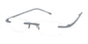SCOJO GEOMETRIC Eyeglasses | Size 48 / Grey Rubber Coated / +1.00