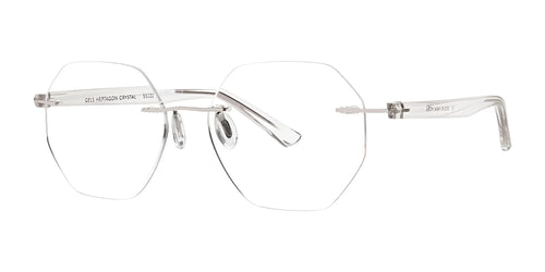 SCOJO HEPTAGON Eyeglasses / Size 50 / Crystal / +1.0