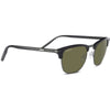 Serengeti ALRAY Sunglasses / Shiny Black Acetate with Shiny Dark Gunmetal Metal / Mineral Polarized 555nm Cat 3 to 3 / Size 55
