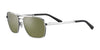 Serengeti ANSEL Sunglasses | Size 60 / Shiny Silver / Mineral Polarized 555nm Cat 3 to 3