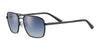 Serengeti ANSEL Sunglasses | Size 60 / Matte Black / Mineral Polarized Blue Gradient Cat 2 to 3