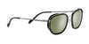 Serengeti BORON Sunglasses | Size 56 / Shiny Dark Gunmetal Black Shiny Acetate / Mineral Polarized 555nm Cat 3 to 3