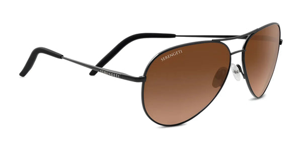 Serengeti CARRARA Sunglasses | Size 59 / Dark Gunmetal Matte / Mineral Non Polarized Drivers Gradient Cat 2 to 3