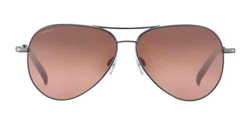 Serengeti CARRARA Sunglasses / Size 59 / Shiny Silver / Mineral Polarized 555nm Blue Cat 2 to 3