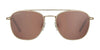 Serengeti CARROLL Sunglasses | Size 53 / Shiny Light Gold / Mineral Non Polarized 555nm Cat 2 to 3