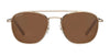 Serengeti CARROLL Sunglasses | Size 53 / Shiny Light Gold / Mineral Non Polarized 555nm Cat 2 to 3