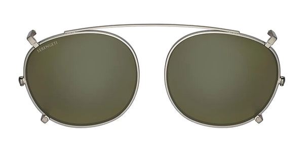Serengeti LAERRY Clip-On Sunglasses / Shiny Light Gold / Mineral Polarized 555nm Cat 3 to 3