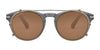 Serengeti LOREN S Clip-On Sunglasses / Gunmetal Shiny / Mineral Polarized 555nm Blue Cat 2 to 3