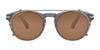 Serengeti LOREN S Clip-On Sunglasses / Gunmetal Shiny / Mineral Polarized 555nm Blue Cat 2 to 3