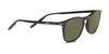 Serengeti DELIO Sunglasses | Size 51 / Shiny Black / Mineral Polarized 555nm Cat 3 to 3