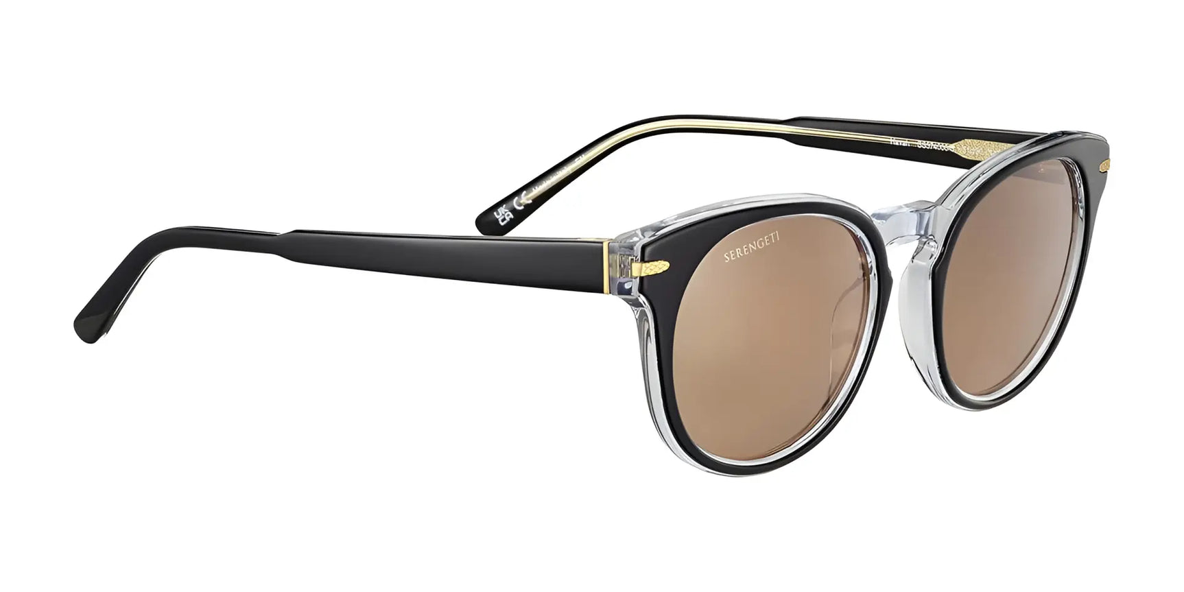 Serengeti HAVAH Sunglasses Shiny Black Transparent Layer / Mineral Non Polarized Drivers Cat 2 to 3 Serengeti HAVAH Sunglasses Shiny Black Transparent Layer / Mineral Non Polarized Drivers Cat 2 to 3